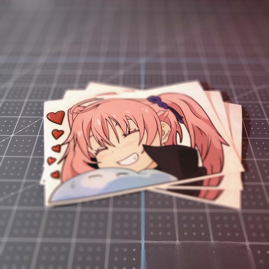 Dragon Girl Cuddle | Sticker Sheet
